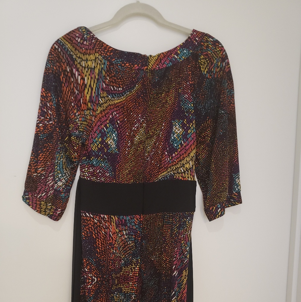 Trina Turk silk blend tie back dress